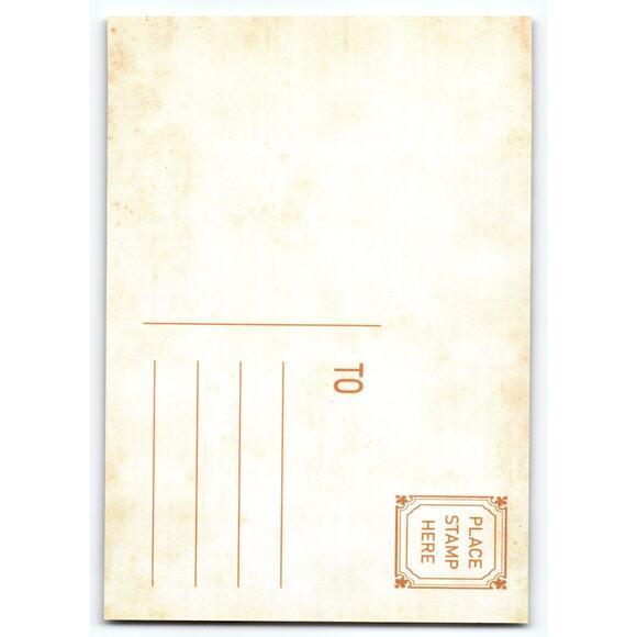 Vintage Snowman Christmas Wreath Lithograph Postcard 5.5x4 Inches - Picture 2 of 2